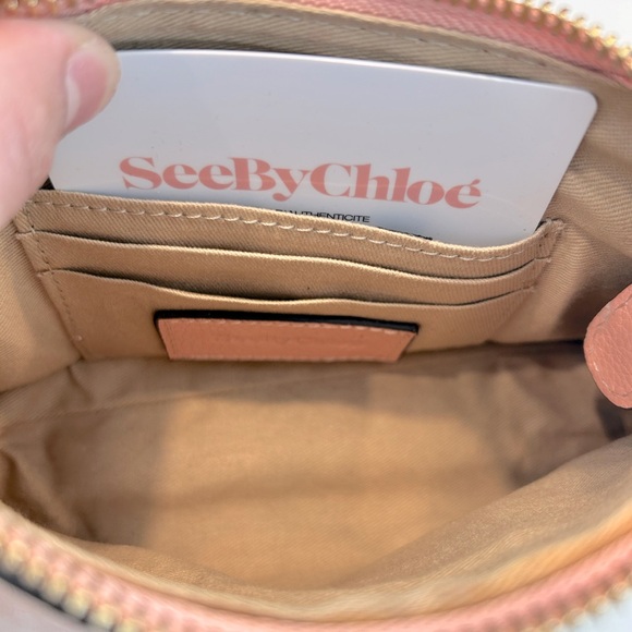 COPY - See by Chloe L33012 Pink Joan Mini Hobo Leather Suede - Picture 6 of 12